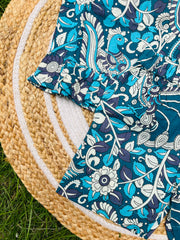 Sky Blossom - Frill top & Shorts Set 1 - 2yrs